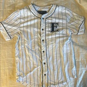 Empyre White Striped Baseball shirt